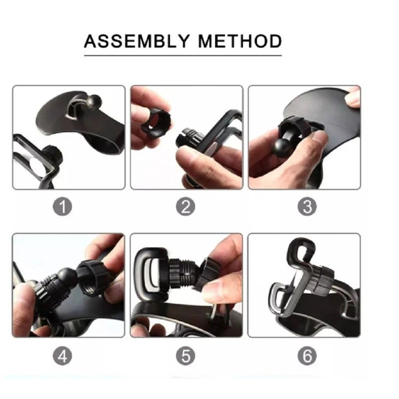 360 Universal Car Phone Mount Adjustable Dashboard Stand For GPS  Smartphones  HandsFree Driving 3