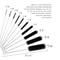 10Pack Nylon Straw Cleaning Brushes Stainless Steel Wire Drink Pipe Cleaner Kit For Reusable Straw 5