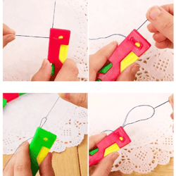 automatic needle threaders, easy thread guide tool for elderly & sewing, fast needle threading solution for quilters