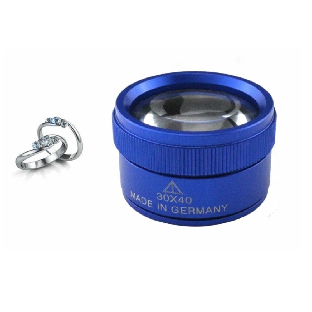 Portable 40X Magnifying Glass Jewelers Loupe For Coin Grading Jewelry Inspection Hobbyists 0