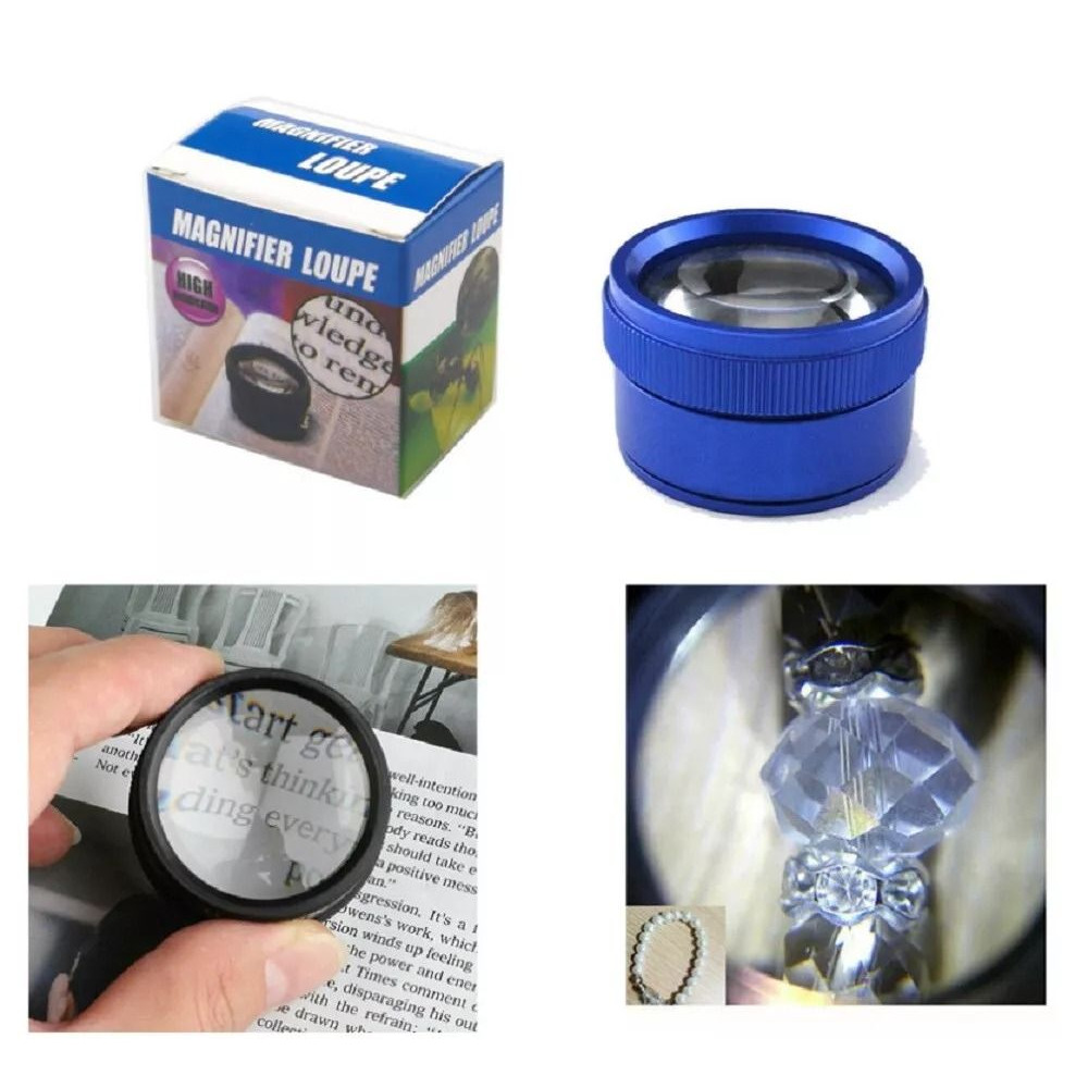 Portable 40X Magnifying Glass Jewelers Loupe For Coin Grading Jewelry Inspection Hobbyists 2