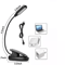 USB Rechargeable LED Book Light With Flexible ClipOn Portable Reading Lamp For Bed Travel Kindle N