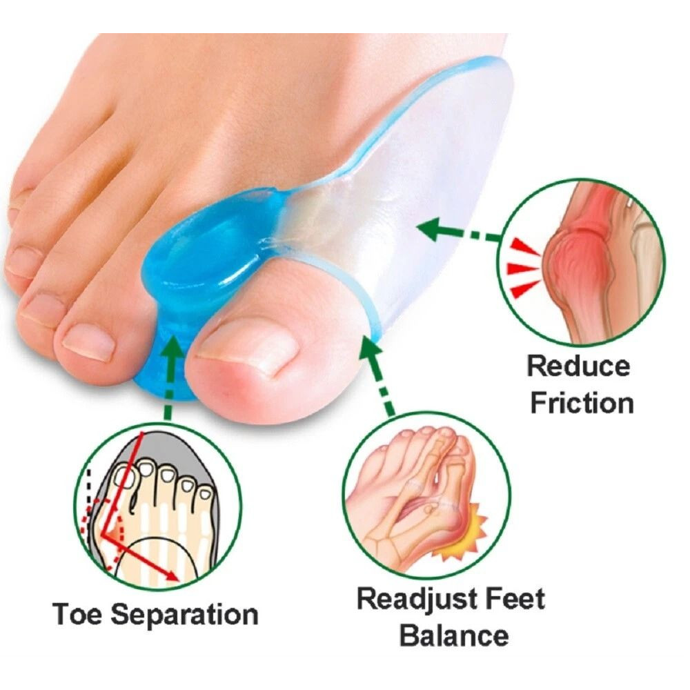 Medical Grade Bunion Relief Gel Toe Separator Corrector For Hammer Toe Bunions Foot Alignment 1