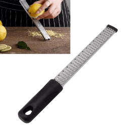 premium stainless steel cheese & citrus grater zester, sharp lemon zester food grater tool for citrus fruits, cheese