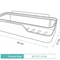 Sturdy Shower Caddy Wall Mounted SpaceSaving Bathroom Shelf Rack Bath Storage Holder 8