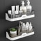 Sturdy Shower Caddy Wall Mounted SpaceSaving Bathroom Shelf Rack Bath Storage Holder 6