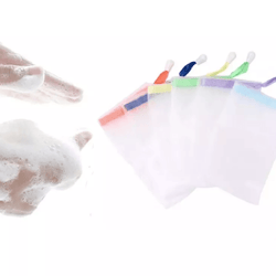 reusable mesh soap saver bags, suds-boosting soap sock pouches for longer-lasting soap, gentle exfoliation & rich lather