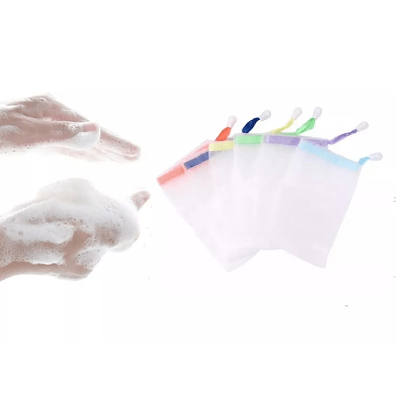 Reusable Mesh Soap Saver Bags SudsBoosting Soap Sock Pouches For LongerLasting Soap Gentle Exfoliat