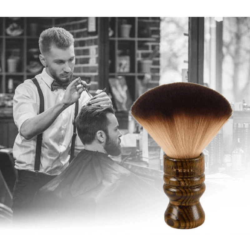 Professional Salon Neck Duster Brush Soft Hair Cutting Barber Brush For Powder Beard Body Makeup C 1