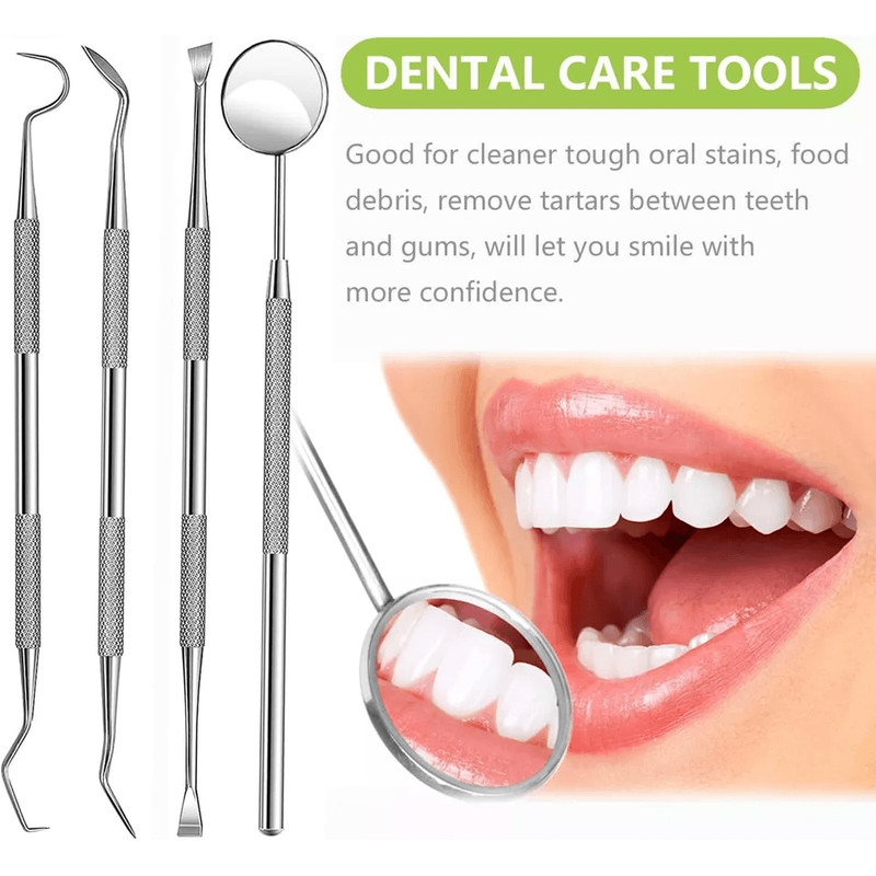 Professional Dental Instruments Tools Scaler Scraper Oral Hygiene Deep Cleaning Set Kit For Teeth C 2