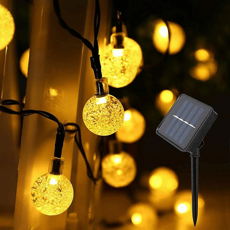 Waterproof Solar Powered LED String Lights For Garden Path Yard Decor Outdoor Landscape  Patio Ligh 12