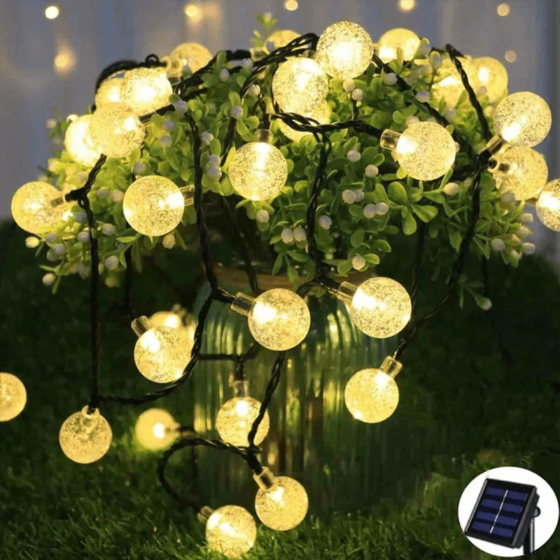 Waterproof Solar Powered LED String Lights For Garden Path Yard Decor Outdoor Landscape  Patio Ligh 2