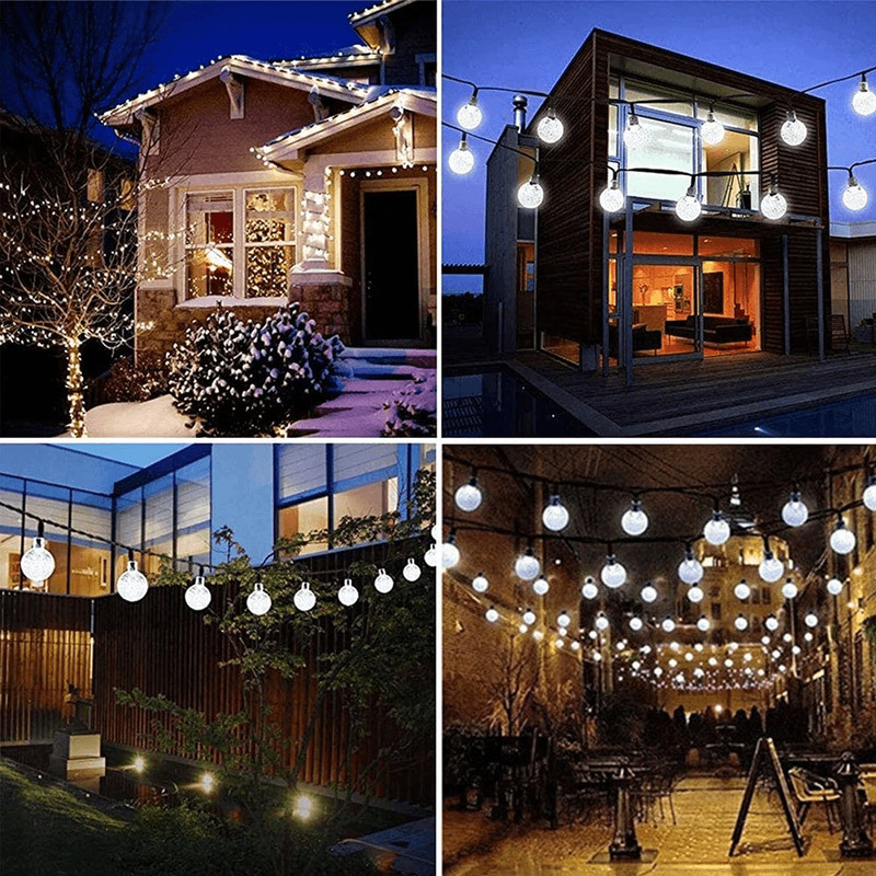 Waterproof Solar Powered LED String Lights For Garden Path Yard Decor Outdoor Landscape  Patio Ligh 4
