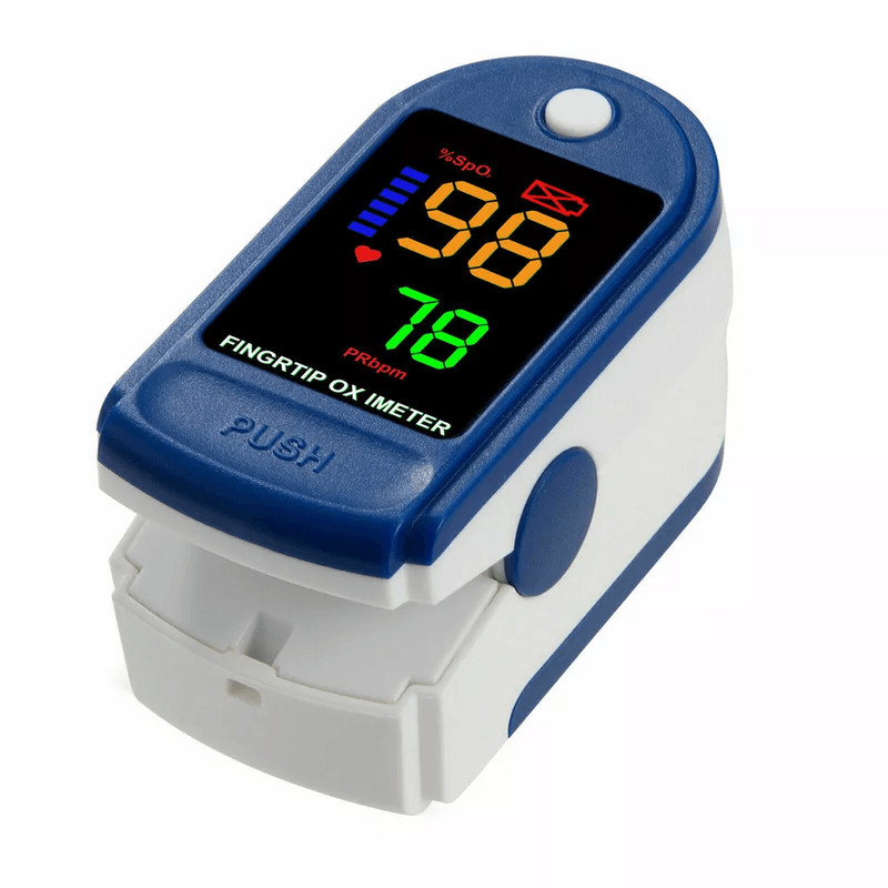 Finger Tip Pulse Oximeter Meter Oxygen Saturation Rate Heart Blood Monitor Portable SpO2 Fingertip 5