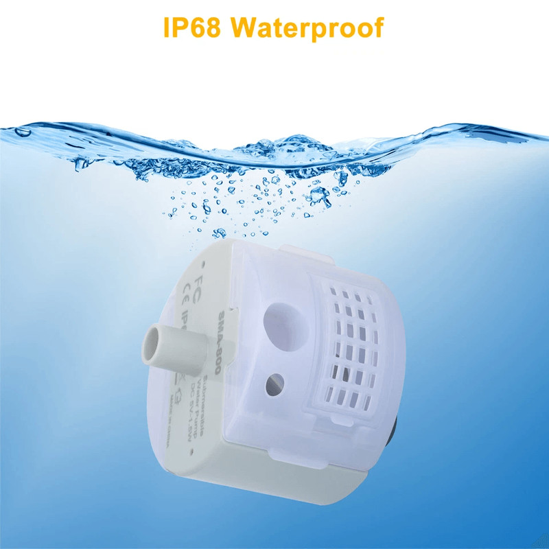 Cat Water Dispenser Pump With USB Rechargeable Motor LED Light Pet Drinking Fountain For Cats And S 2