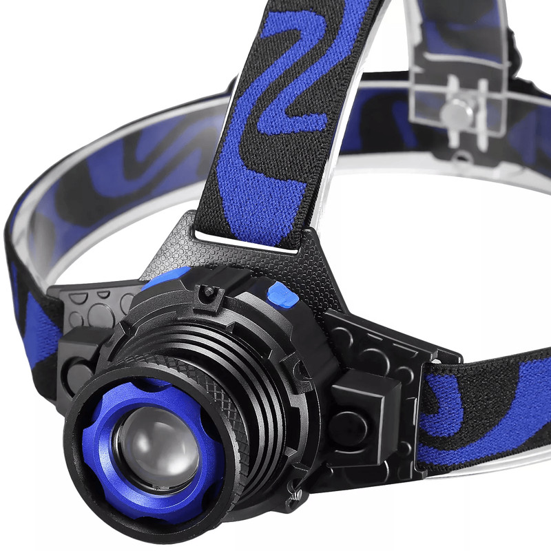 Tactical Headlight Rechargeable LED Headlamp With Battery Charger High Lumens Waterproof Adjustabl 3