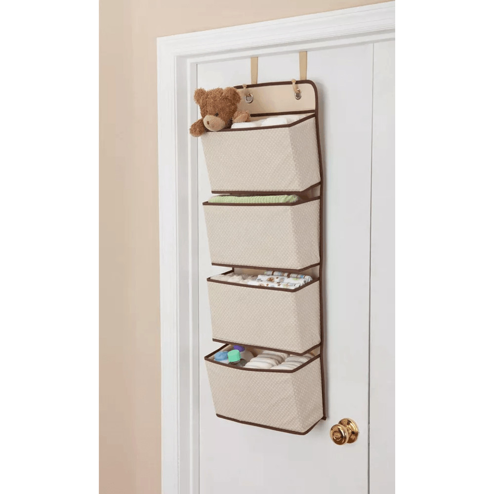 Mesh Over Door Storage Organizer Hanging Closet Shelf Bag With Pockets For Toys Kids Room Nursery 0