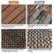 Interlocking Deck Tiles Wood Flooring Solid Wood Brown Patio Tiles For Outdoor Garden Balcony And T 6
