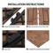 Interlocking Deck Tiles Wood Flooring Solid Wood Brown Patio Tiles For Outdoor Garden Balcony And T 9