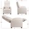 Adjustable Single Leather Reclining Chair With Pocket Spring For Living Room Comfortable Modern Rec 10