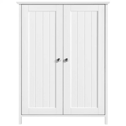 bathroom floor cabinet with adjustable shelves, free standing storage organizer, compact size, high load capacity