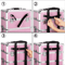 Large Professional Makeup Case Rolling Train Case Secure Cosmetic Organizer With Key Lock 4