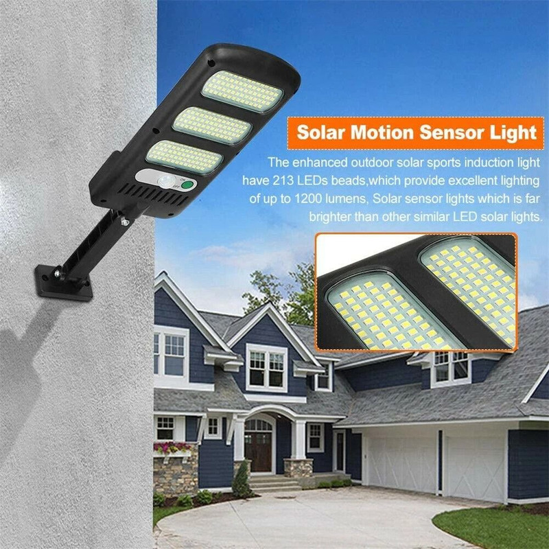 600W LED Solar Lights With PIR Motion Sensor Waterproof Outdoor Wall Lamp For Garden Yard Patio 12 3