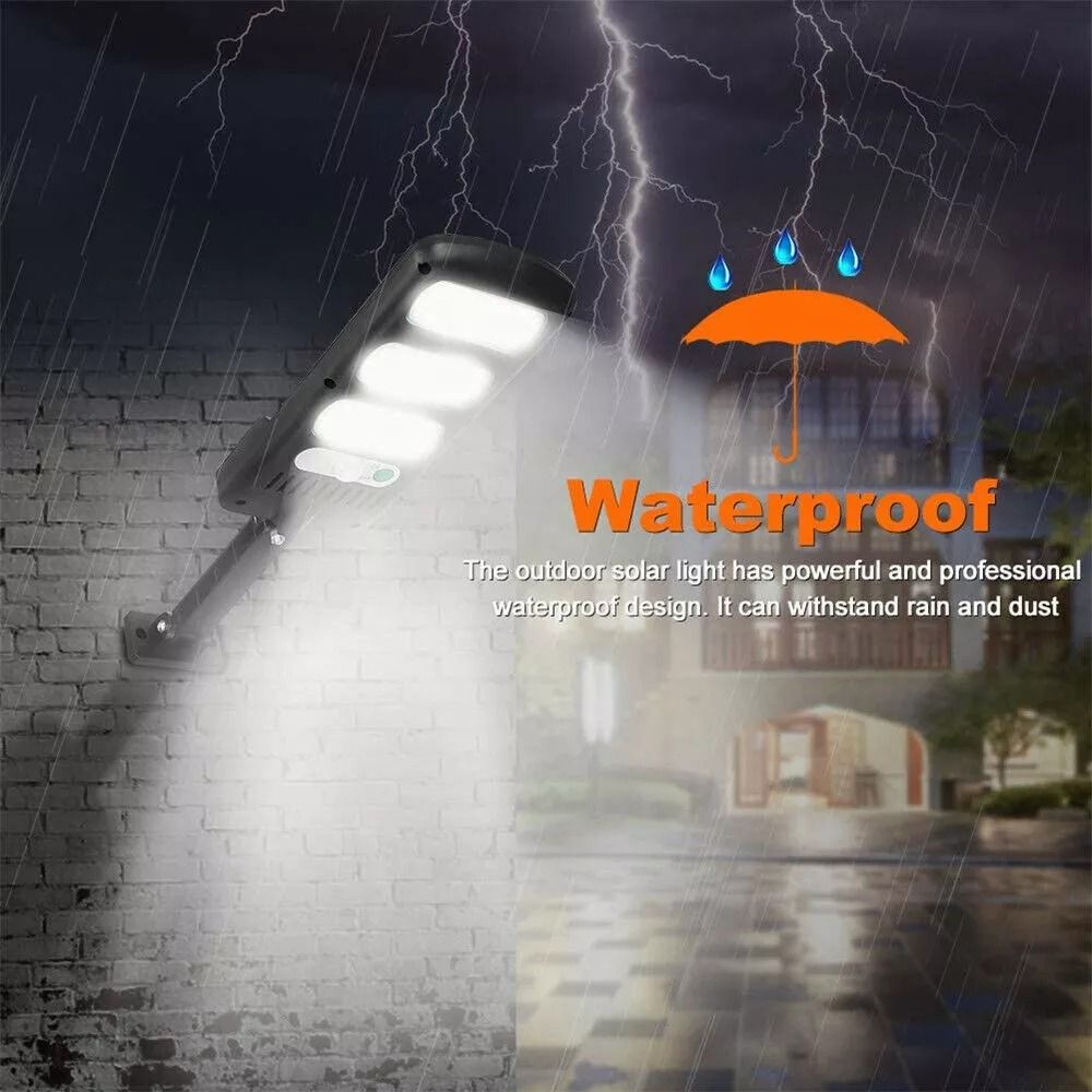 600W LED Solar Lights With PIR Motion Sensor Waterproof Outdoor Wall Lamp For Garden Yard Patio 12 5