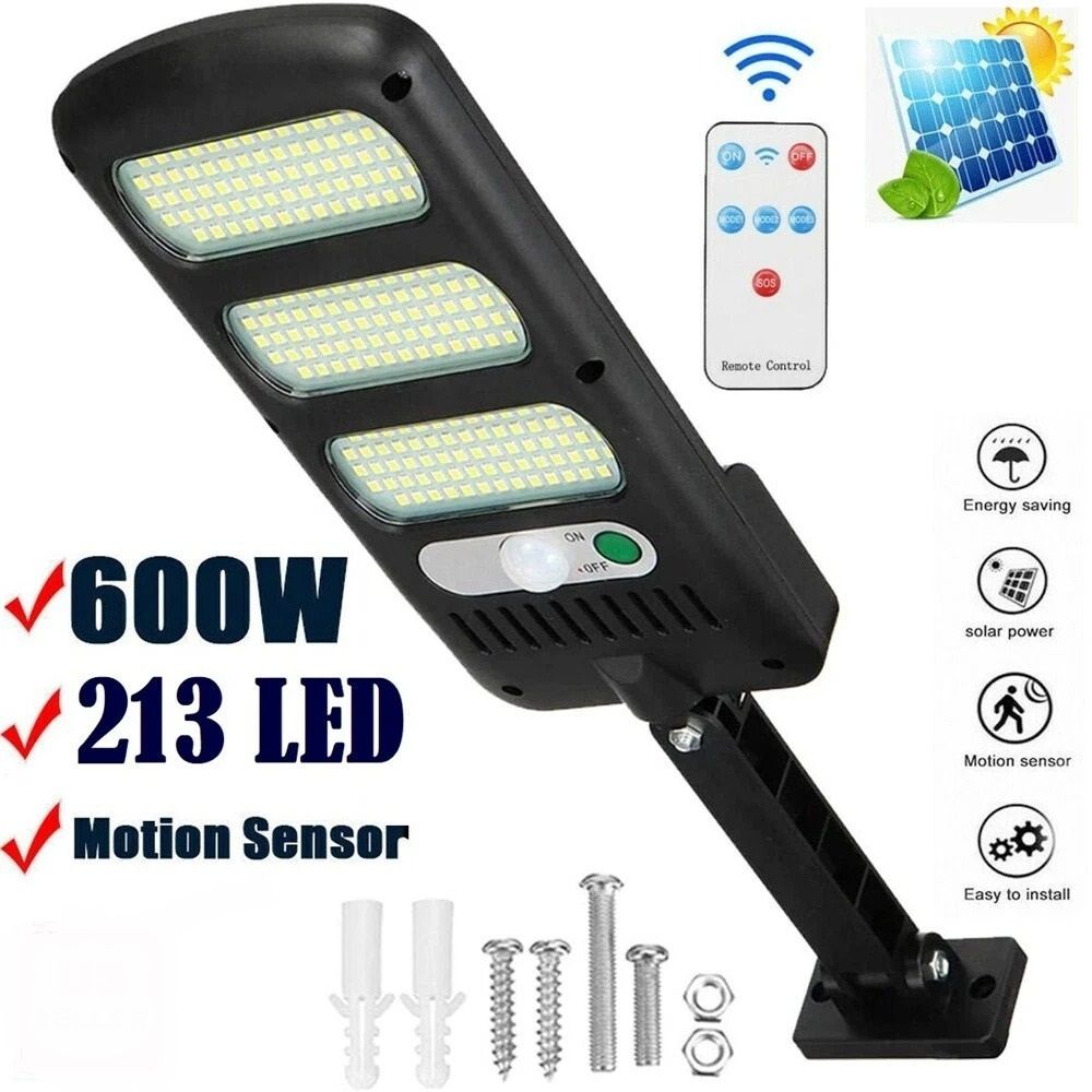 600W LED Solar Lights With PIR Motion Sensor Waterproof Outdoor Wall Lamp For Garden Yard Patio 12 1