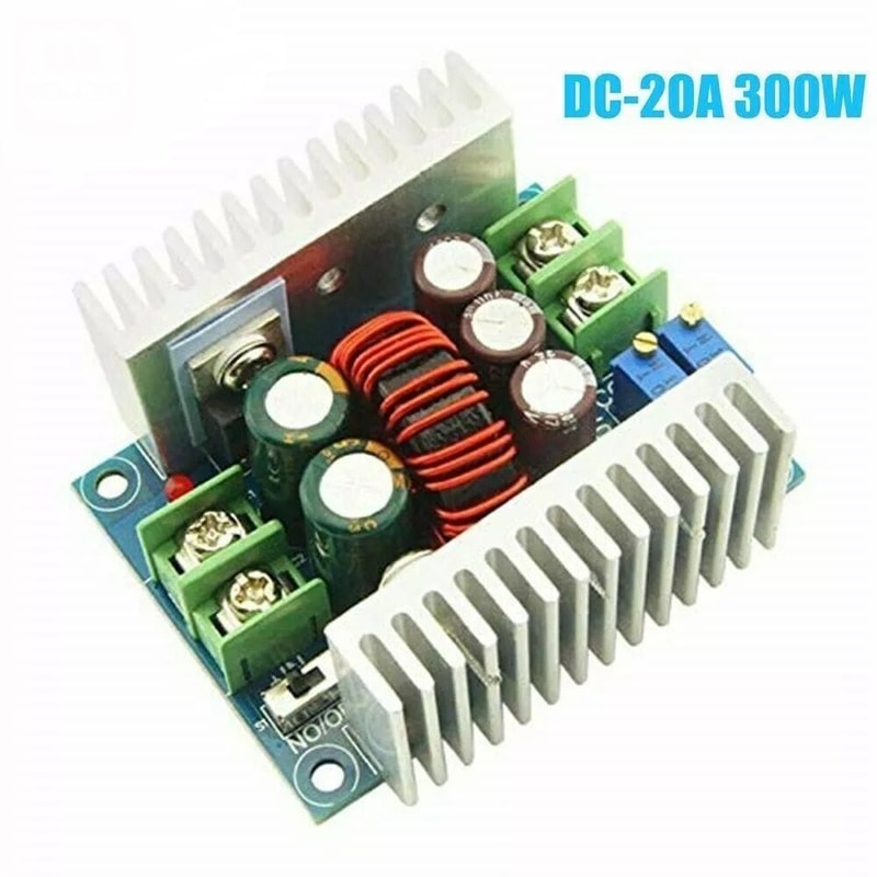 20A 300W DC Step Down Buck Converter Adjustable Voltage Current Power Supply For Charging LED Drive 0