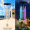 Color Changing Solar Wind Chimes LED Lights With Large Deep Tone Resonant Bell Tubes For Outdoor D 3