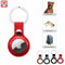 4 PCS AirTag Leather Holder Case Cover Premium AirTags Tracker Keychain Sleeve Shell Protector 3