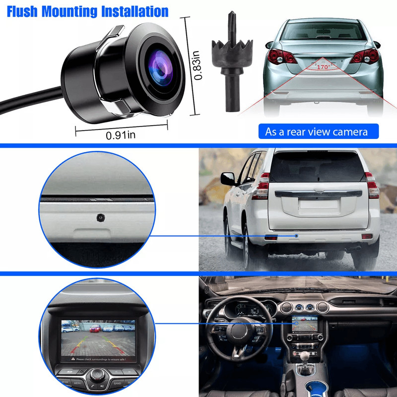 HD Car Front Side Rear View Reverse Backup Night Vision Parking Camera 3