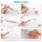 Sewing Punch Needle Kit Beginner Cross Stitching Floss Embroidery Tools With Storage Wooden Metal 4