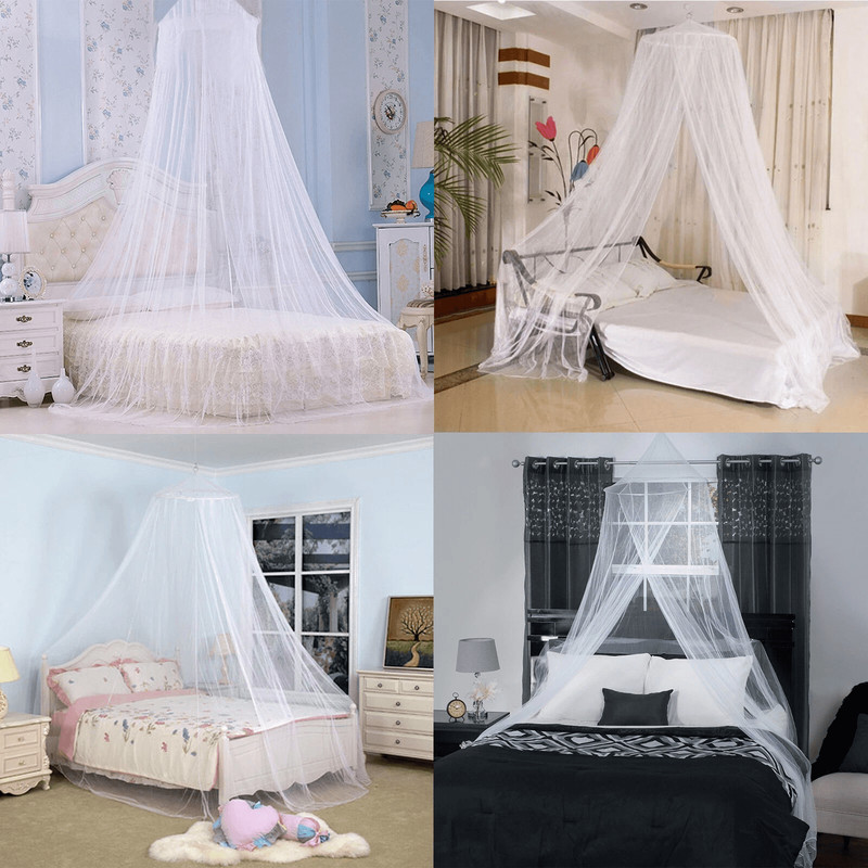 Romantic Dome Mosquito Net Canopy Insect Protective Netting Mesh Curtain For Small Twin Queen Beds 0