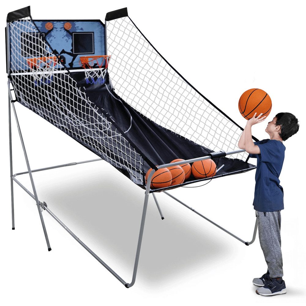 Indoor Basketball Arcade Game Double Electronic Hoops Shot 0