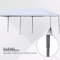 Pop Up Party Tent Gazebo Wedding Canopy With Sidewalls Cream White Outdoor Shade 3