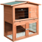 New A Frame Wood Rabbit Hutch Chicken Coop Small Animal Cage Outdoor Bunny House 2