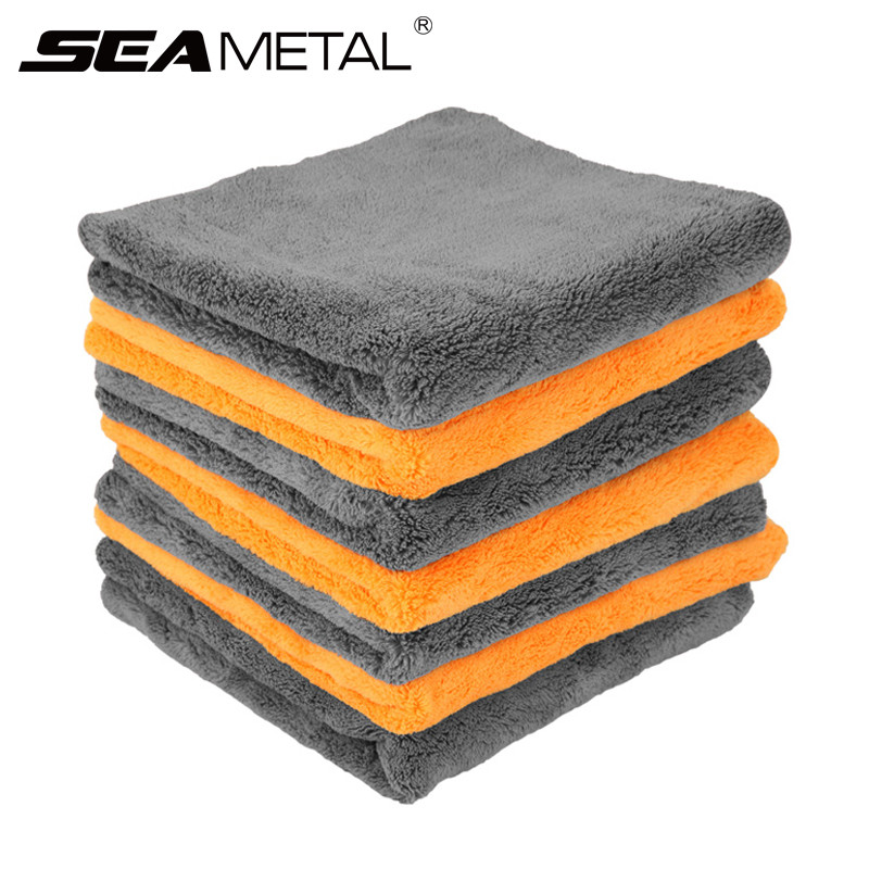 UltraSoft Microfiber Car Towels Thick Detailing Cloths For Auto Washing Drying And Cleaning HeavyDu 0