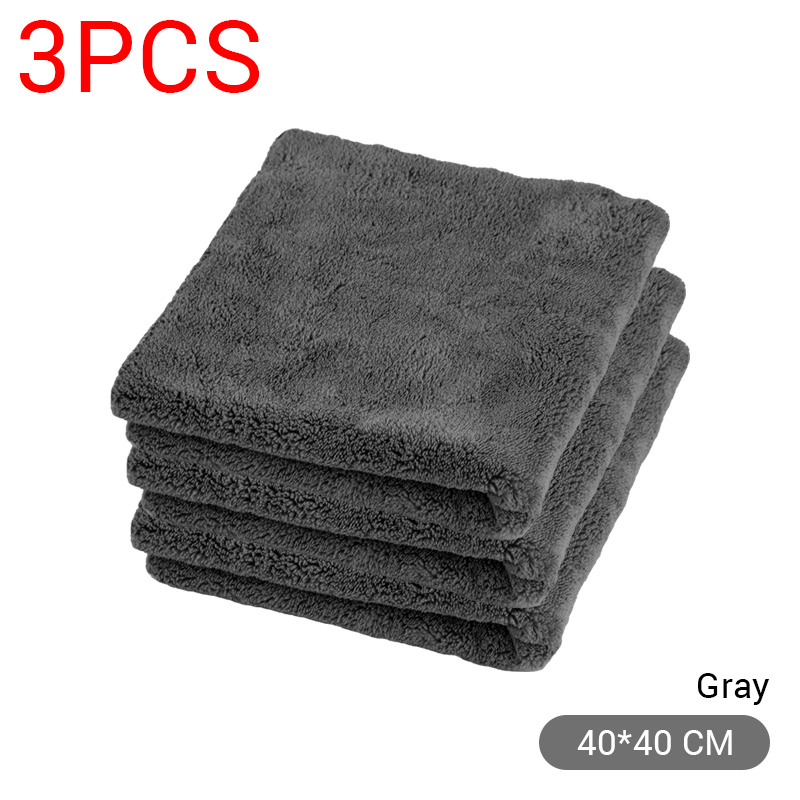 UltraSoft Microfiber Car Towels Thick Detailing Cloths For Auto Washing Drying And Cleaning HeavyDu 10