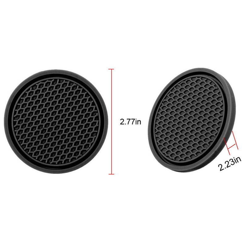 Diamond Rhinestone Car Cup Holder Pad Nonslip Rubber Coaster Mat Antiskid 7cm Auto Interior Bottle  5