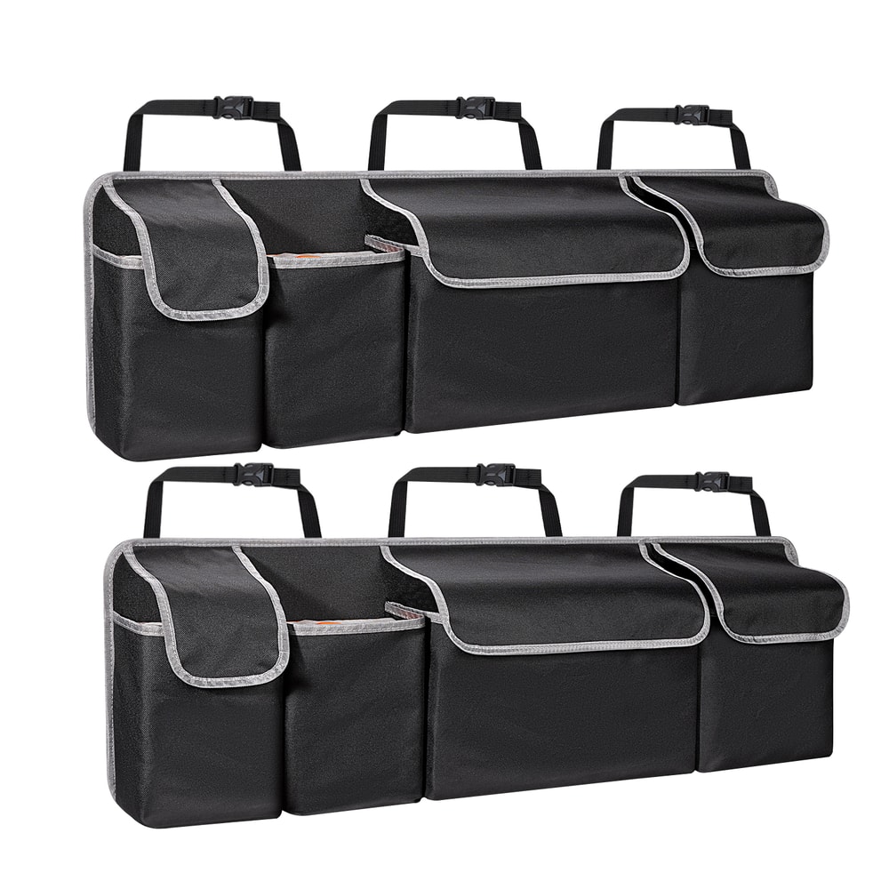 Backseat Hanging Car Trunk Organizer for SUV & Truck, Rear Seat Storage Bag with 4 Pockets, Universal Fit for SUV, Truck
