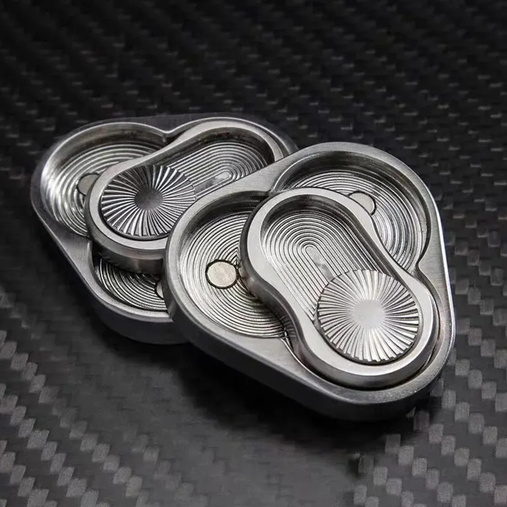 Metal Fidget Spinner For Adults Magnetic Fidget Slider EDC Toy ADHD Autism Sensory Stress Relief  F 0