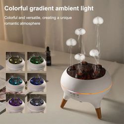 dynamic jellyfish air humidifier, essential oil diffuser, colorful night lights, aromatherapy diffuser for home, office