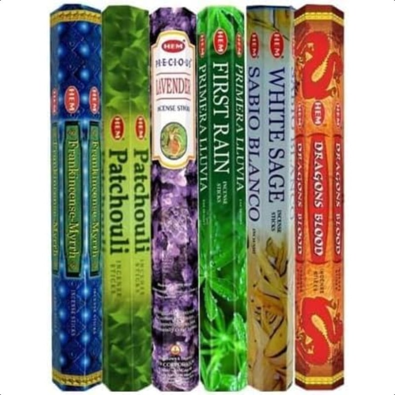 Assorted Hexa Combo Incense Sticks, 6 Unique Aromas for Relaxation, Meditation