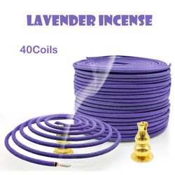 40 lavender aromatherapy coils fragrant fragrances for air purification & yoga relaxing & purifying home scent