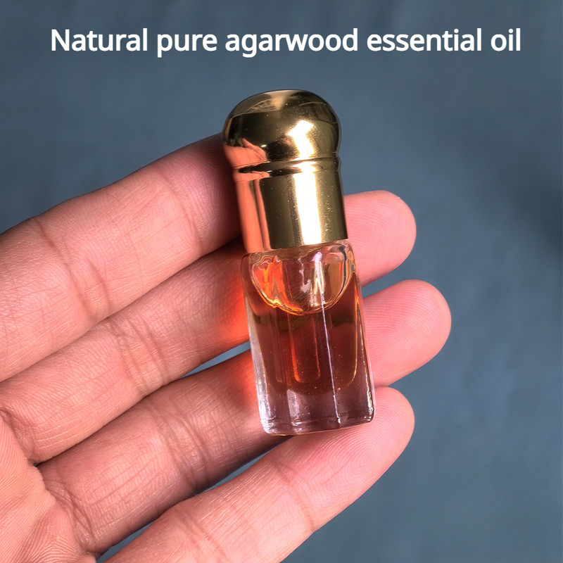 Natural Pure Agarwood Essential Oil, A-Class Supercritical Extraction Incense Oil for Yoga, Office & Electronic Aromath
