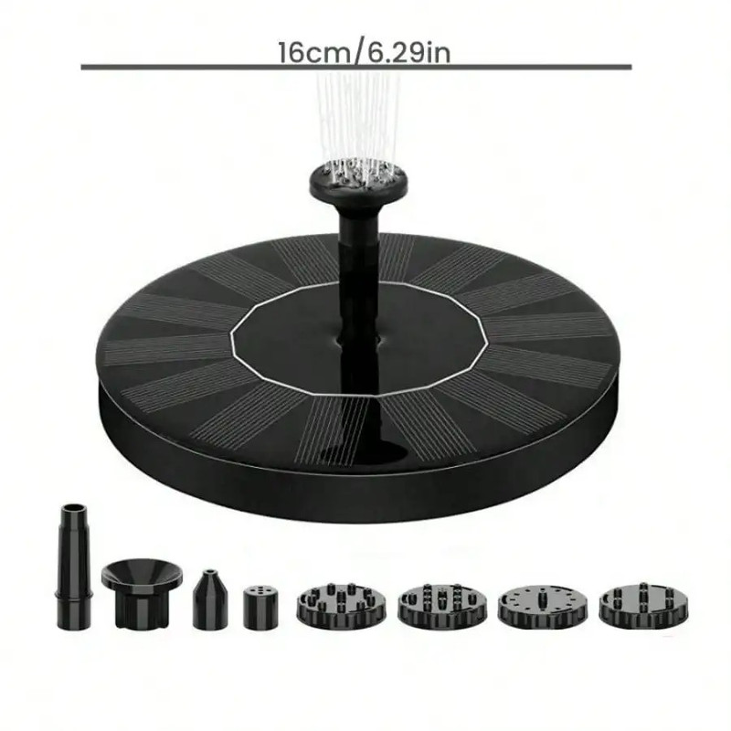 Mini Solar Powered Fountain Pump, Solar Water Fountain for Pool, Pond, Waterfall, Bird Baths & Garden Decorations