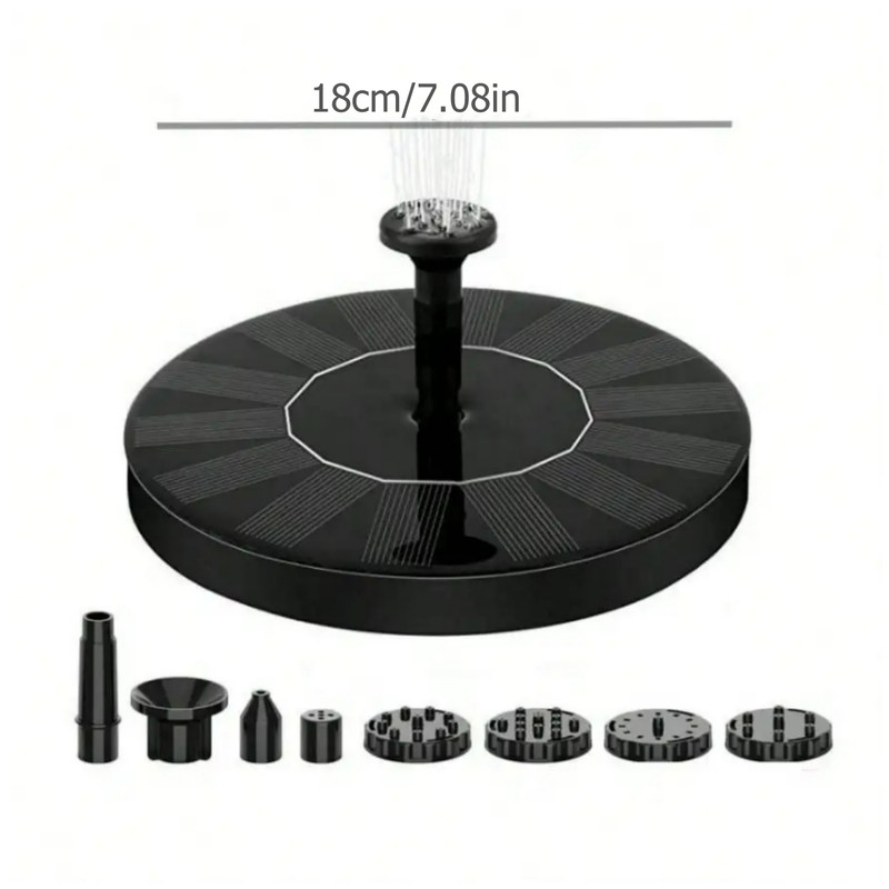 Mini Solar Powered Fountain Pump, Solar Water Fountain for Pool, Pond, Waterfall, Bird Baths & Garden Decorations