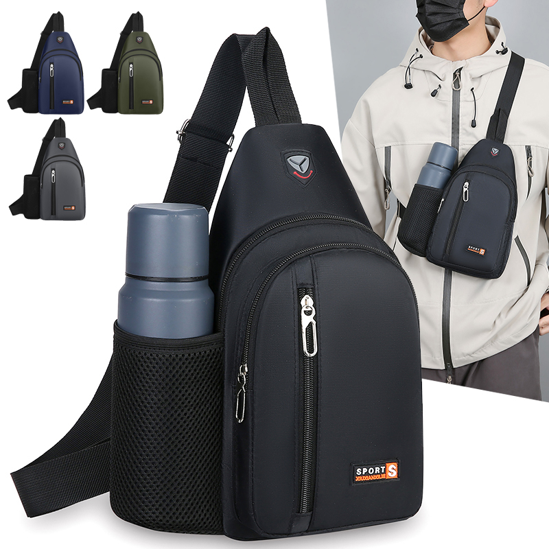 Unisex Crossbody Bag Fashion Breast Bag With Large Capacity Travel Shoulder Bag For Men Women Cas 0